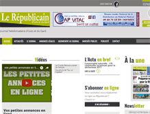 Tablet Screenshot of lerepublicainduzes.fr